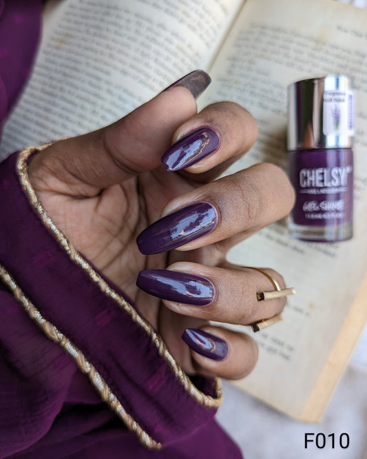 Chelsy Gel Shine Fragrance Nail Polish 11 ML × 3 (Pack of 3) (F010 + F011 + F012)