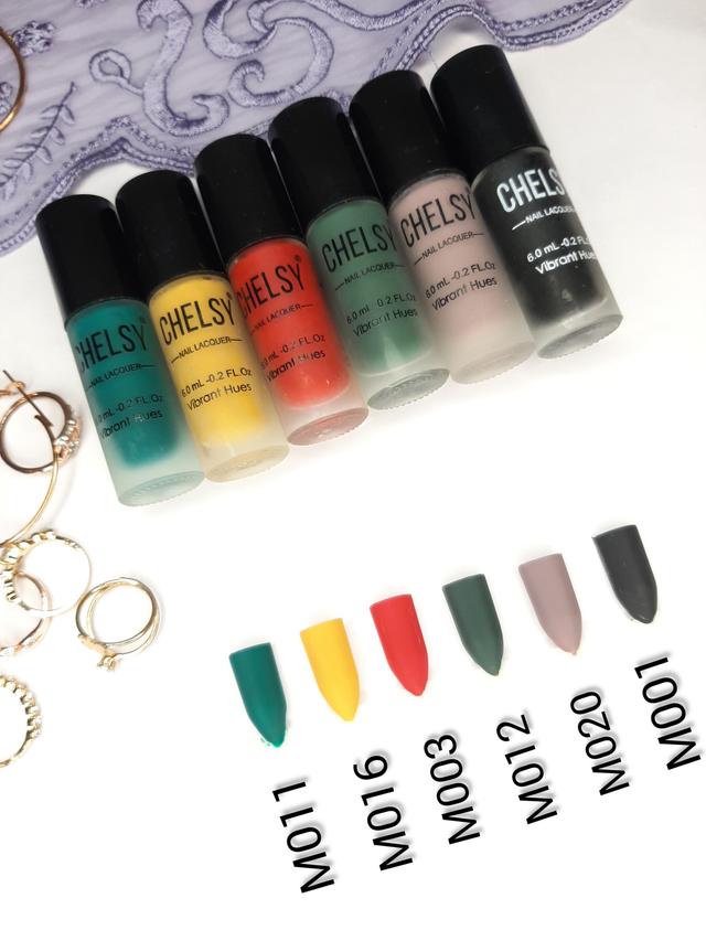 Matte Nail Polish, Pack of 6  Image