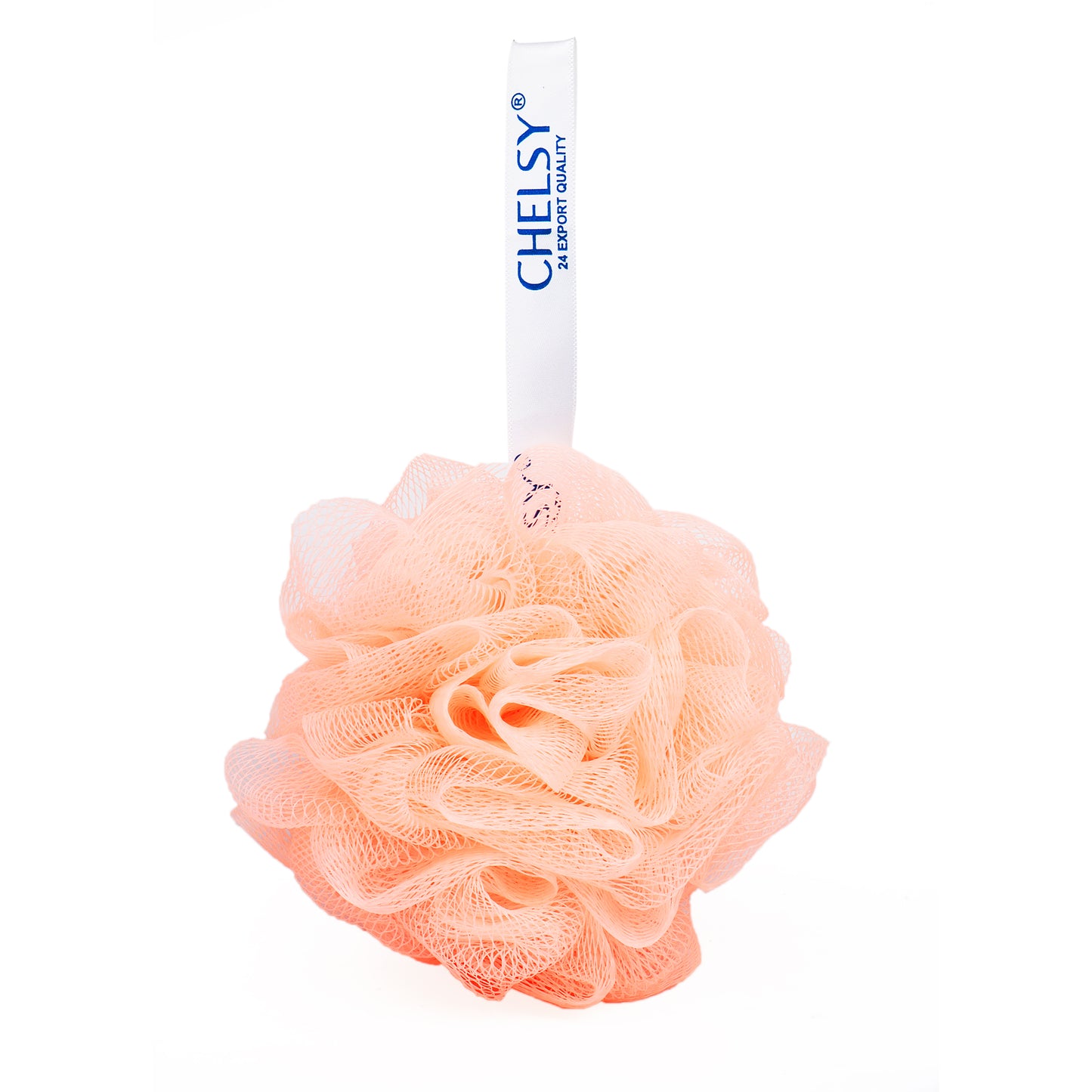 Chelsy Large Loofah Sponge Scrubber – Soft Mesh Exfoliating Shower Puff for Gentle Body Cleansing, Rich Lather, and Refreshing Shower Experience | Durable Daily Use Body Care Accessory