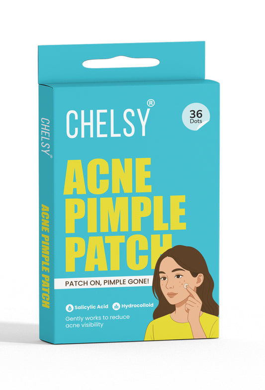 CHELSY Acne Pimple Patches (36 Count) – Pack of 1  With 0.5% Salicylic Acid | Hydrocolloid | Waterproof | Ultra-Thin & Transparent