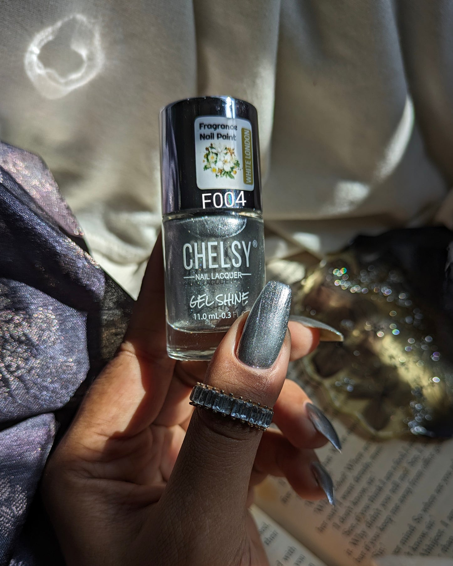 Chelsy Glossy Gel Shine Fragrance Nail Polish 11ML x4 (pack of 4) (F001+F002+F004+F008)