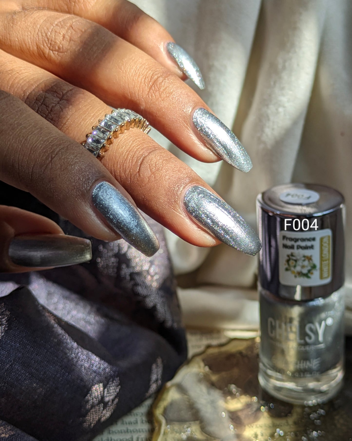 Chelsy Glossy Gel Shine Fragrance Nail Polish 11ML x4 (pack of 4) (F001+F002+F004+F008)