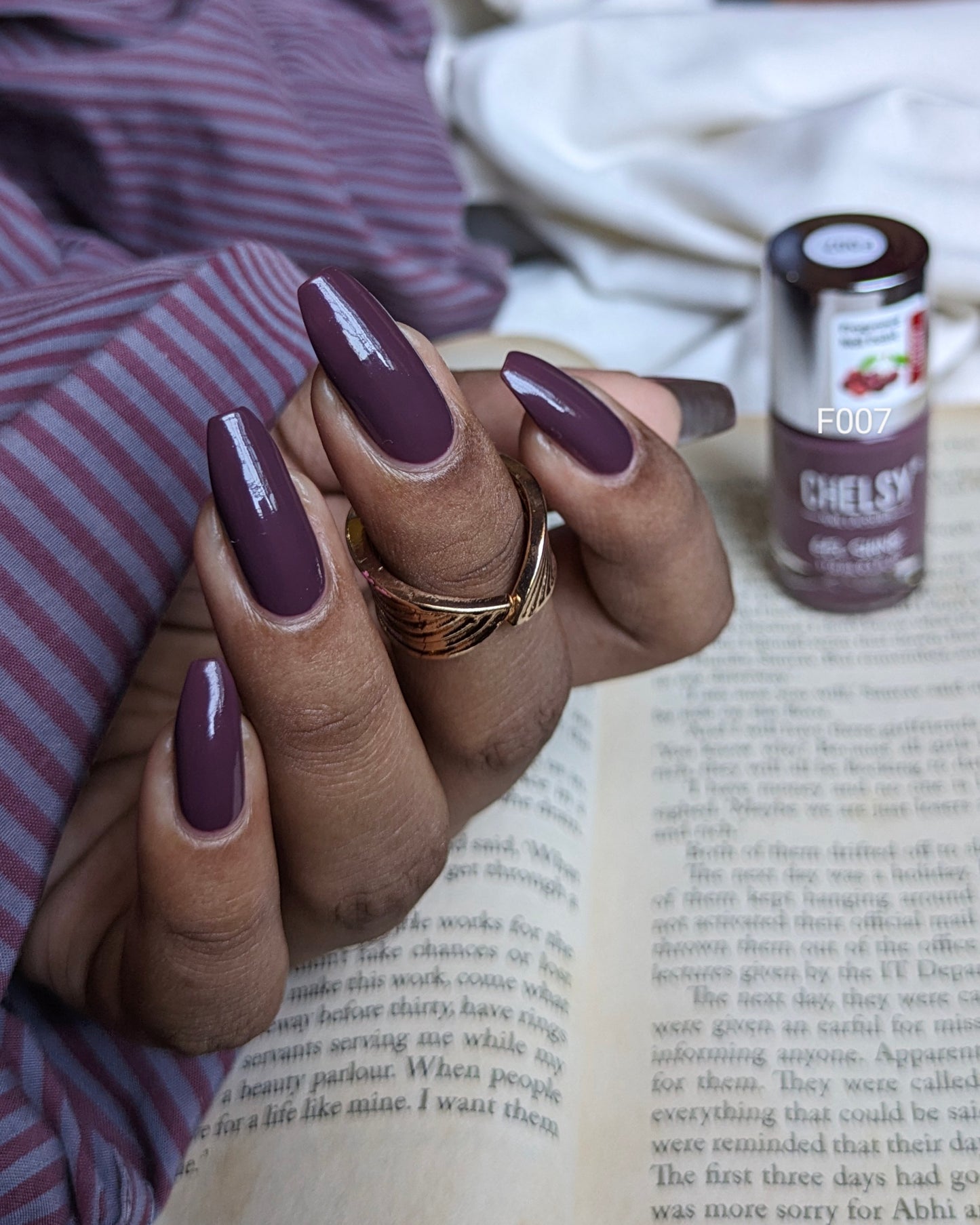 Chelsy Gel Shine Nail Polish 11 ML x3 (Pack of 3) (F004+F007+F011)