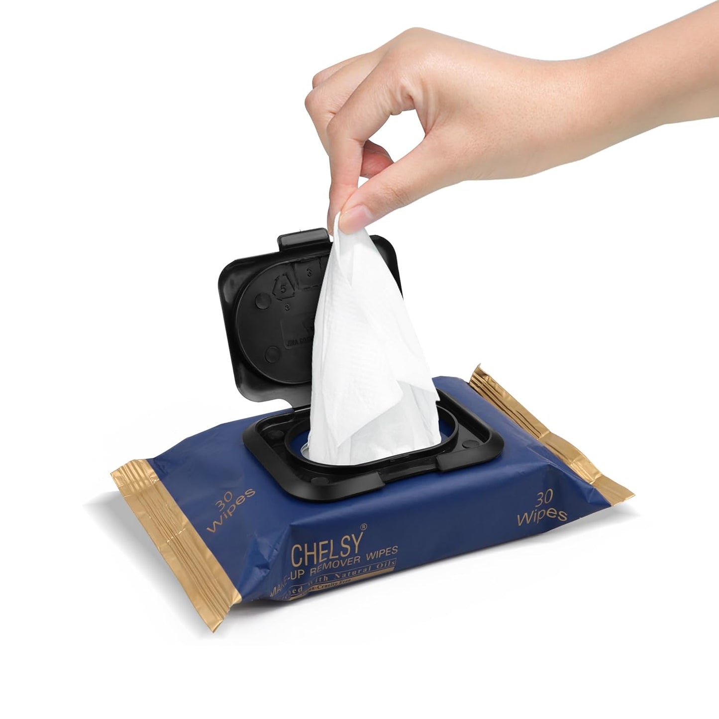 Chelsy Make-up Remover Wipes (30 Wipes) | Enriched With Natural Oils