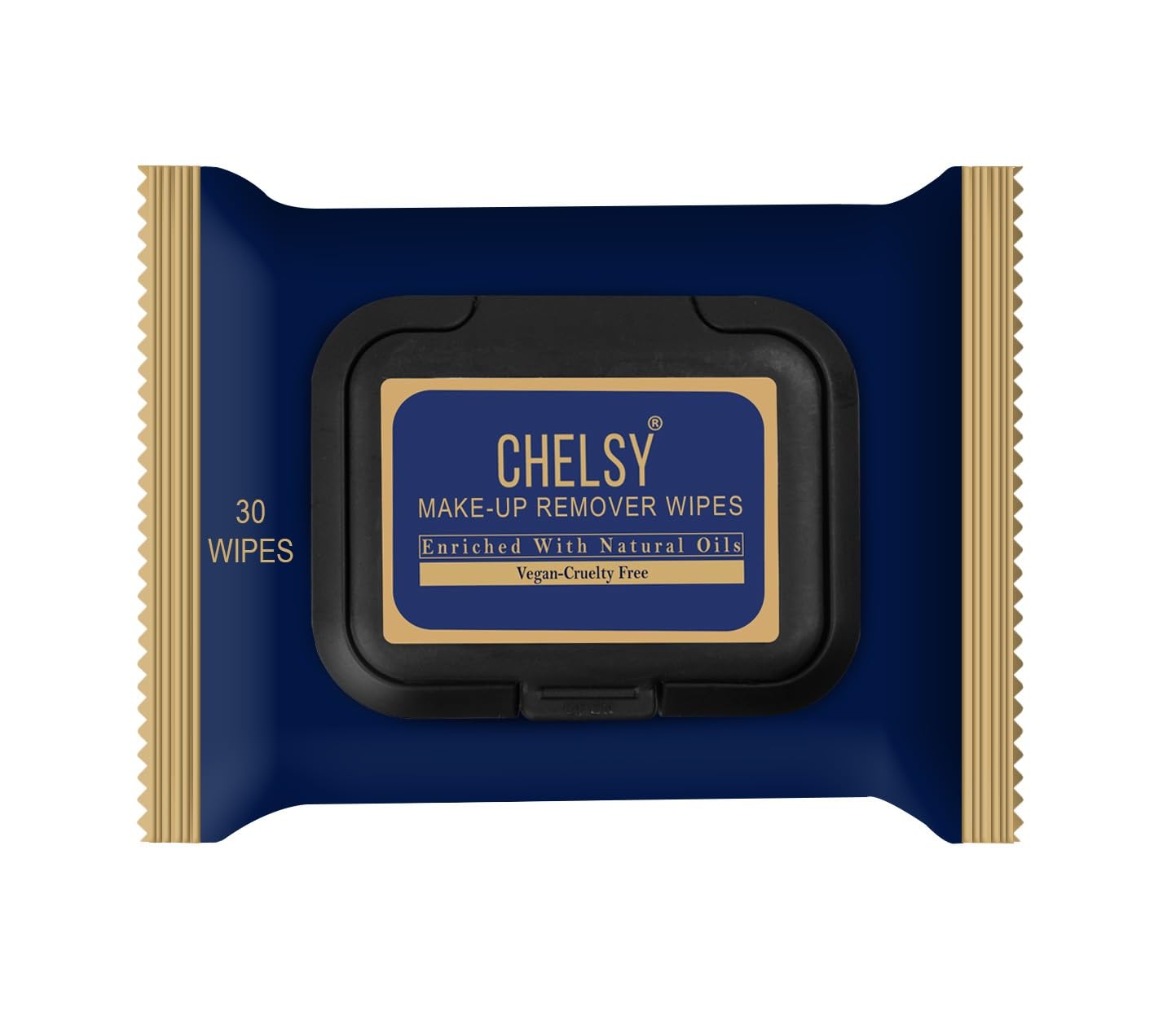 Chelsy Make-up Remover Wipes (30 Wipes) | Enriched With Natural Oils
