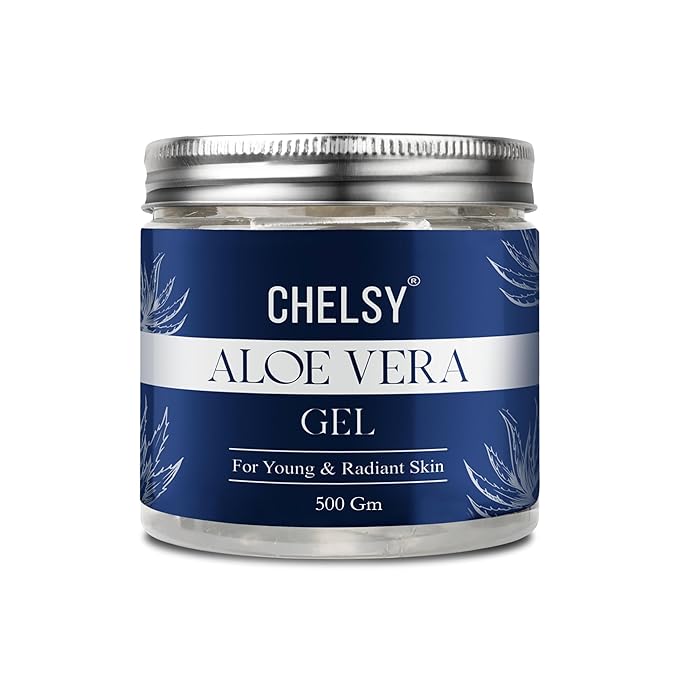 Chelsy Pure Aloe Vera Gel for Skin & Hair – 500 g  Paraben Free | Hydrating Moisturizer | For Young, Radiant Skin