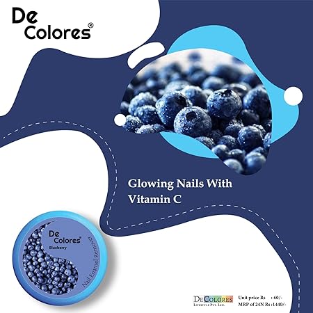 De Colores Nail Polish Remover Wipes- (30 Pads) x 6 Box (Black Grapes + Green Apple + Tulip + Lemon + Strawberry +Bluebeery)